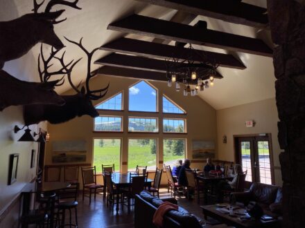 Wyoming High Country Lodge mountain recreational resort dining room