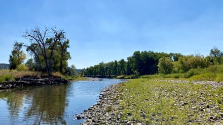 This is a photo taken on a property we sold with territorial water rights, which are water rights dating back to before Wyoming was a state.