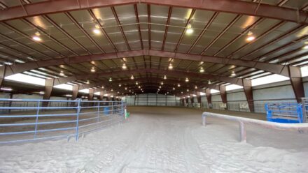 Triangle S Ranch arena interior