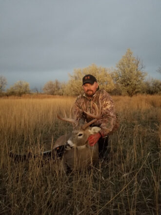 Koch Ranch talbot hunting photo of nice mature Whitetail buck harvest